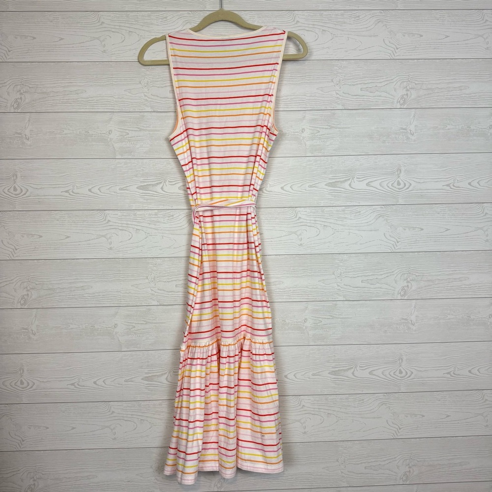 J. Crew Factory Striped Knit Tie-Waist Midi Dress Size Medium NWT - Picture 6 of 6